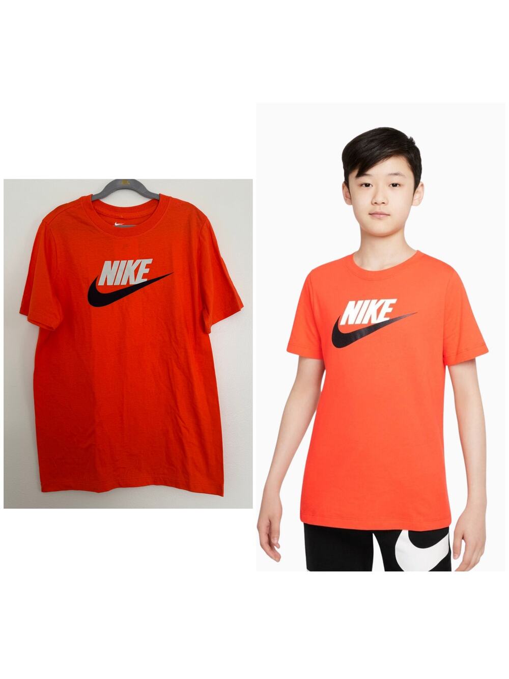 Nike Swoosh Tee in Orange